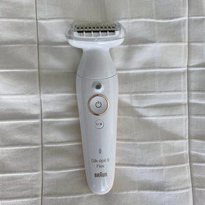 Braun Silk-epil 9 Flex 3-in-1 Women's Cordless Wet & Dry Epilator + 5 Extra Acc.